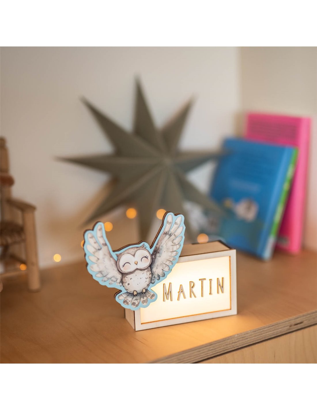 Lámpara Acuarela Búho