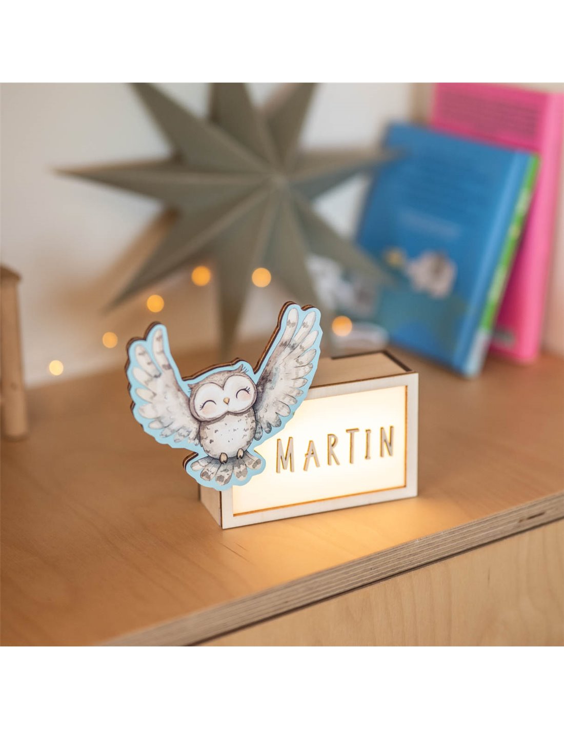 Lámpara Acuarela Búho