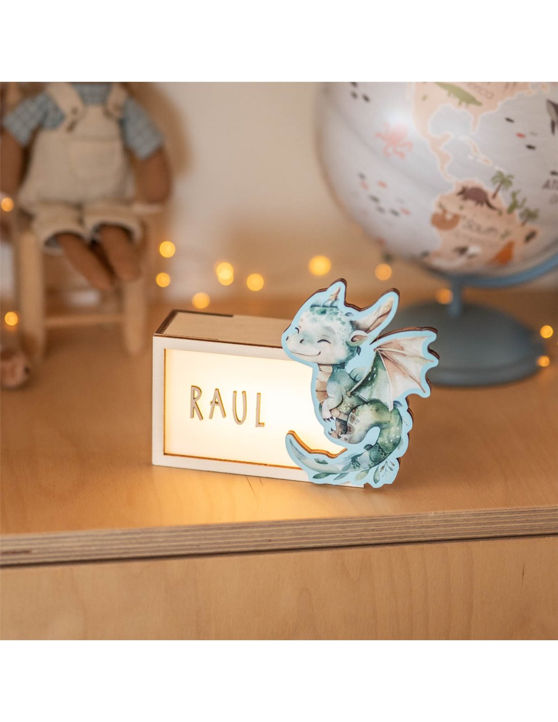 Lámpara Acuarela Dragón