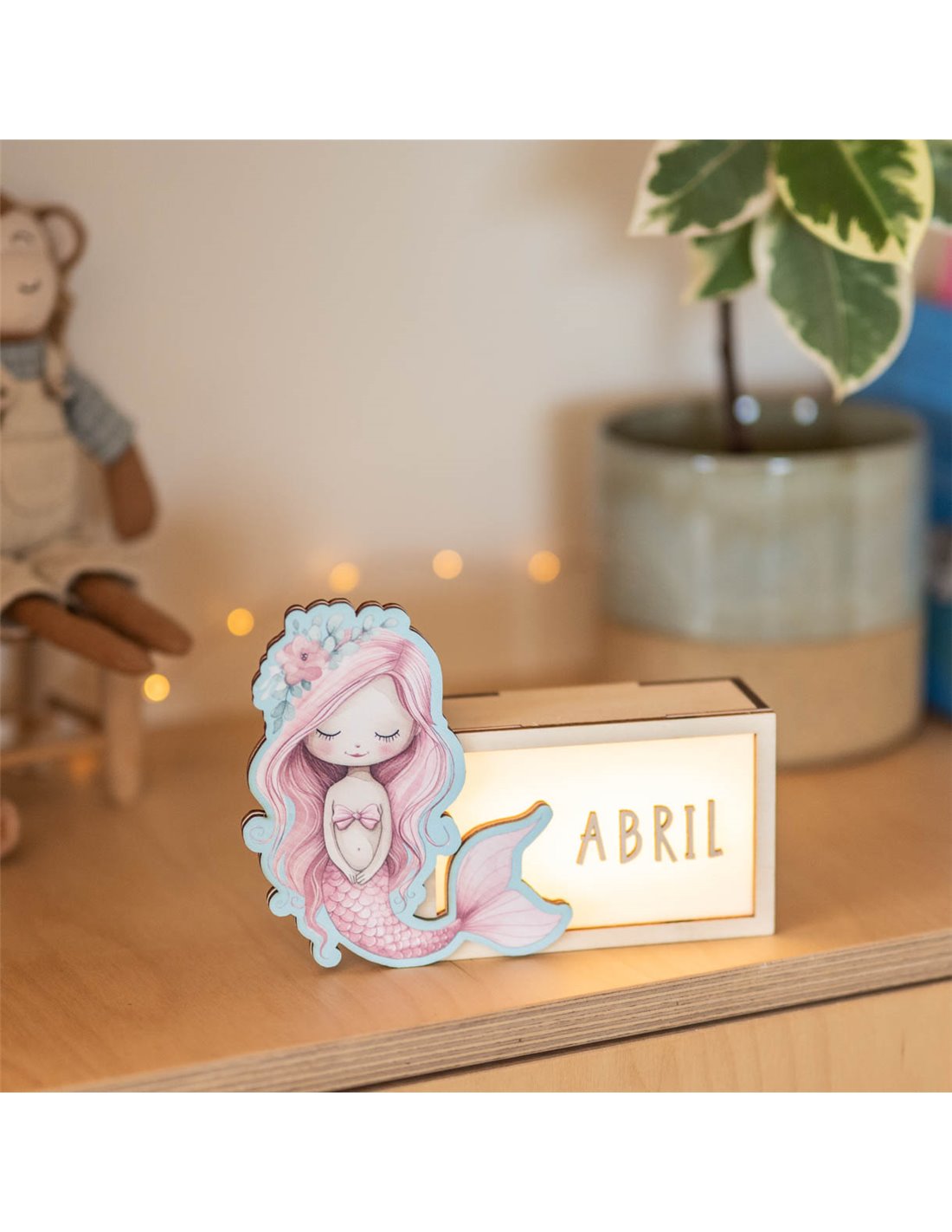 Lamapara Acuarela Sirena