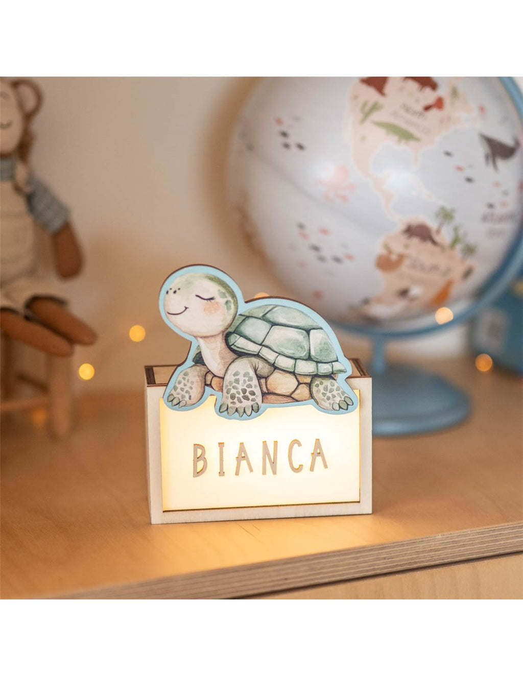 Lámpara Tortuga Acuarela